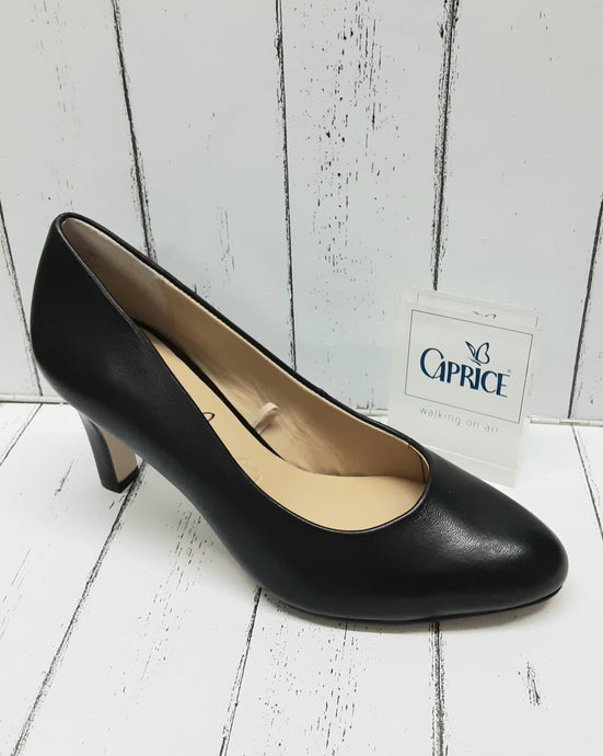 CAPRICE - 9-22400-22 022 - Leather COURT SHOE - Black