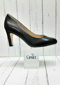 CAPRICE - 9-22400-22 022 - Leather COURT SHOE - Black