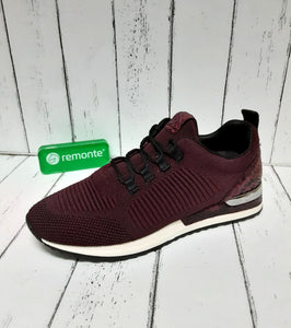 REMONTE - R2520-35 - LACE UP TRAINER - Red Combi