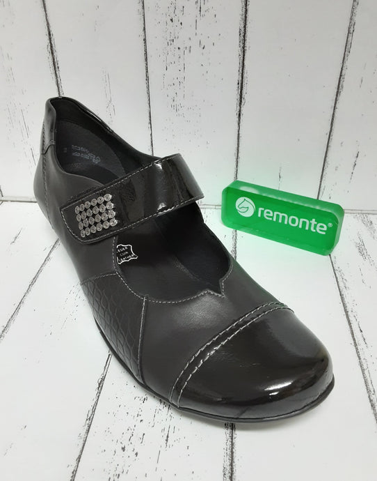 REMONTE - D7346-02 - STRAP SHOE - Black