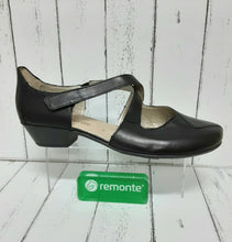 Load image into Gallery viewer, REMONTE - R7337-01 - CROSSOVER STRAP SHOE - Black
