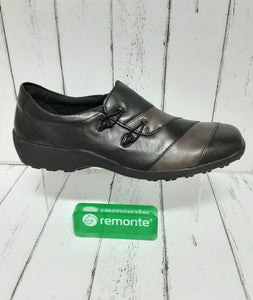REMONTE - D0525-01 - SLIP ON SHOE - Black/Bronze Combi
