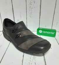 Load image into Gallery viewer, REMONTE - D0525-01 - SLIP ON SHOE - Black/Bronze Combi