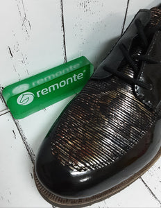 REMONTE - D0103-06 - LACE UP PATENT SHOE - Black