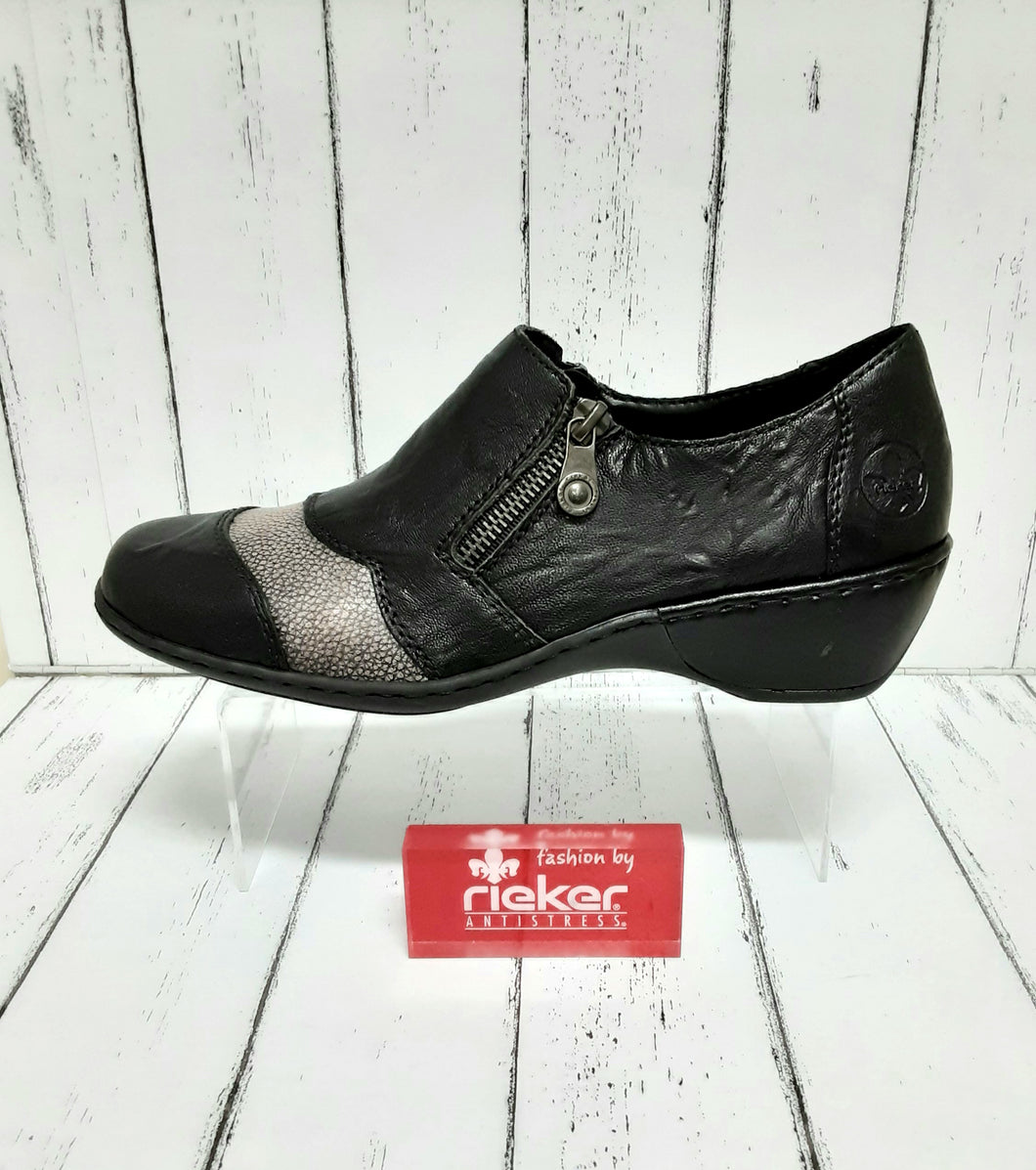 RIEKER - 47160-00 - SHOE/BOOT - Leather - Black Combination