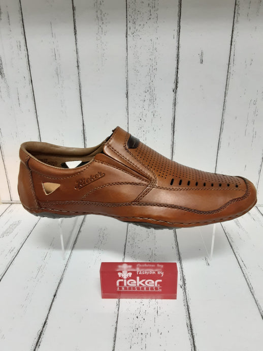 RIEKER - 06356-24 - SLIP ON SUMMER SHOE - Brown