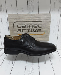 CAMEL ACTIVE - 296.11.01 - HIGH STREET SOFTBURN -  Leather LACE UP SHOE - Black