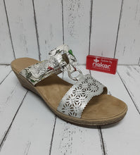 Load image into Gallery viewer, RIEKER - 62427-80 - SLIP ON WEDGE - White/Silver Multi