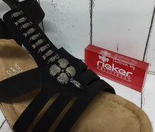 Load image into Gallery viewer, RIEKER - 66506-00 - SLIP ON SANDALS - Black
