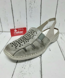 RIEKER - 41390-10 - SLIP ON SHOE/SANDAL - Blue Combi