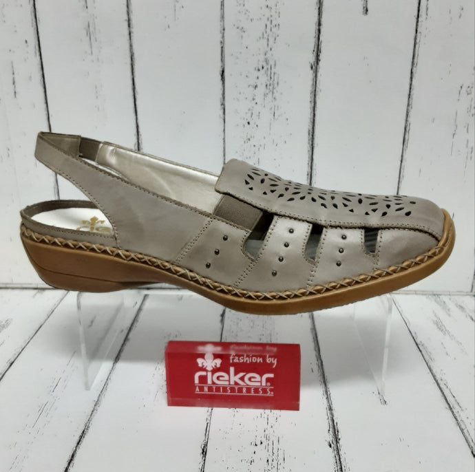 RIEKER - 41390-62 - SLIP ON SHOE/SANDAL - Beige