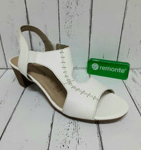 Load image into Gallery viewer, REMONTE - R9252-80 - STRAP HEELED SANDAL - White