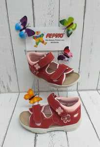 RICOSTA - 26500/360 - KITTIE- Touch Fastening Sandal - Red/Pink