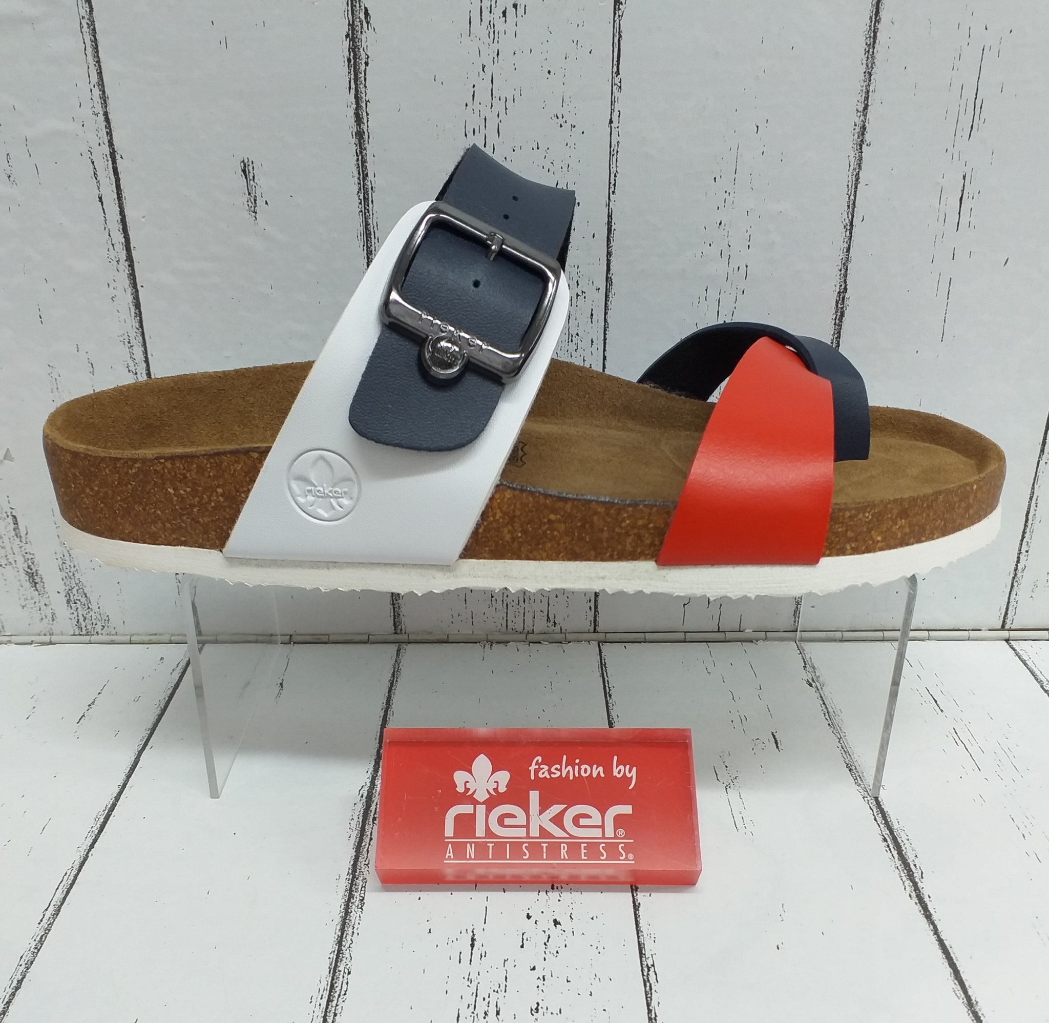 Rieker slip best sale on sandals