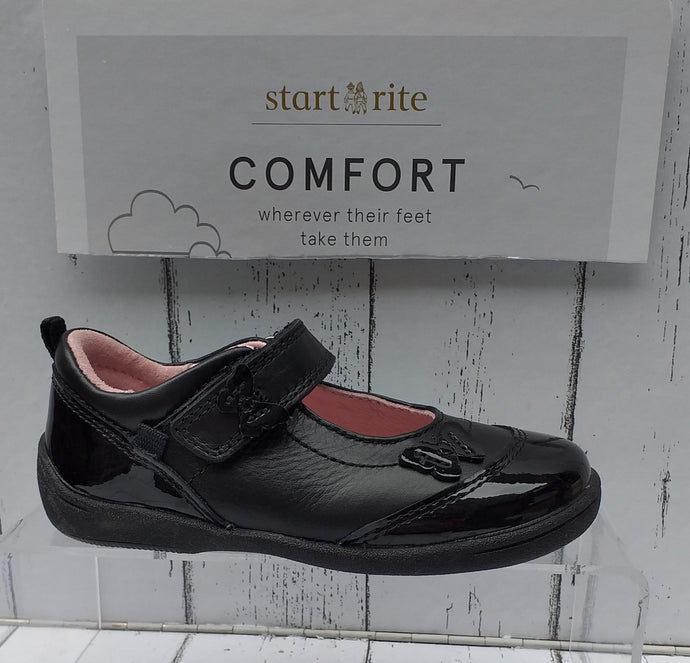 START-RITE - SWING - 1696-3 - STRAP SHOE - Black Leather/Patent