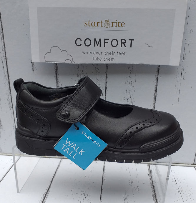 START-RITE - SPRING - 2780-7 - STRAP SHOE - Black Leather