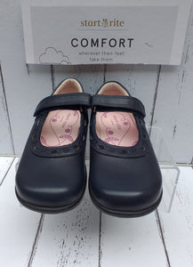 START-RITE - SCISSORS - 2194-9 - STRAP SHOE - Navy Leather