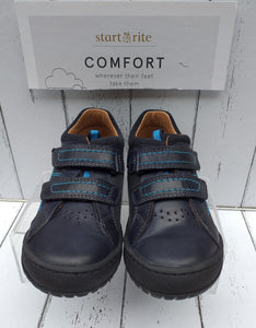 START-RITE - NAPLES - 1268-2 - STRAP SHOE - Navy Leather