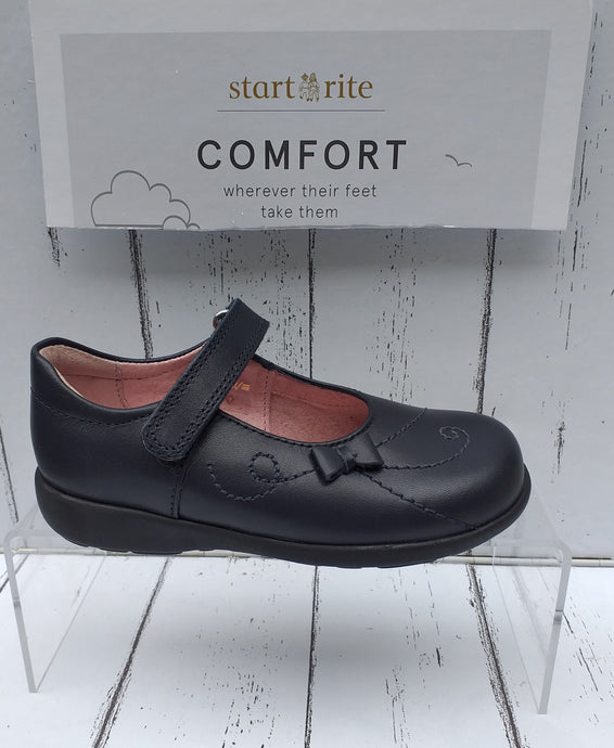 START-RITE - PAPER - 1124-9 - STRAP SHOE - Navy Leather