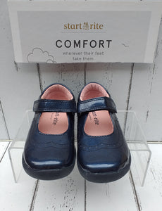 START-RITE - SR ALICE - 0373-9 - STRAP SHOE - Navy Blue Patent