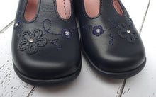 Load image into Gallery viewer, START-RITE - SUNFLOWER - 1671-9 - T-BAR SHOE - Navy