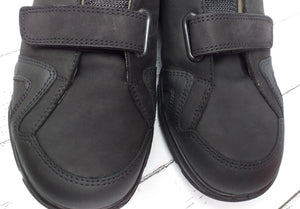 RICOSTA - TIMO - 37300/090 - TWO STRAP SHOE - Black Waxed Nubuck Leather