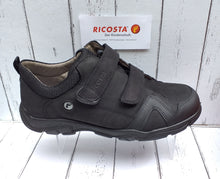 Load image into Gallery viewer, RICOSTA - TIMO - 37300/090 - TWO STRAP SHOE - Black Waxed Nubuck Leather