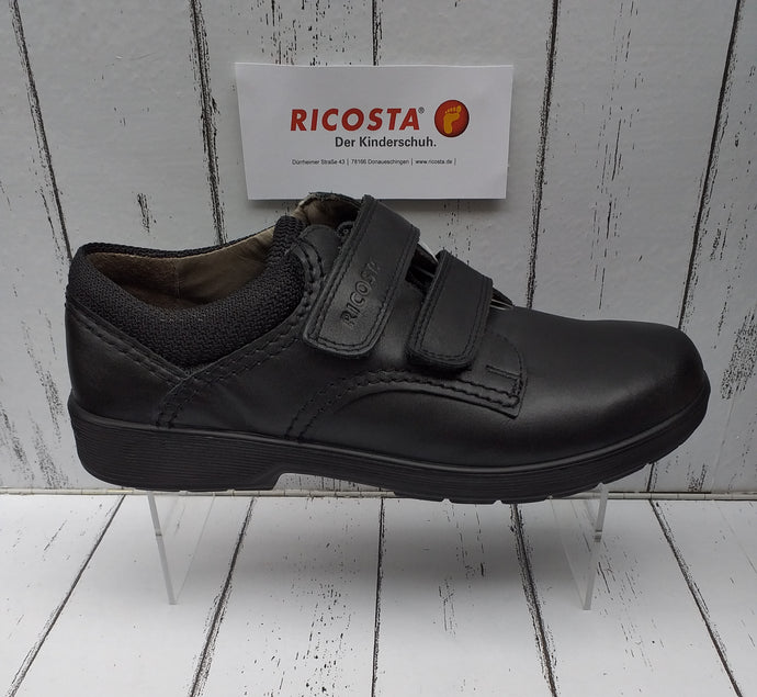 RICOSTA - WILLIAM - 20100/090 - TWO STRAP SHOE - Black Leather