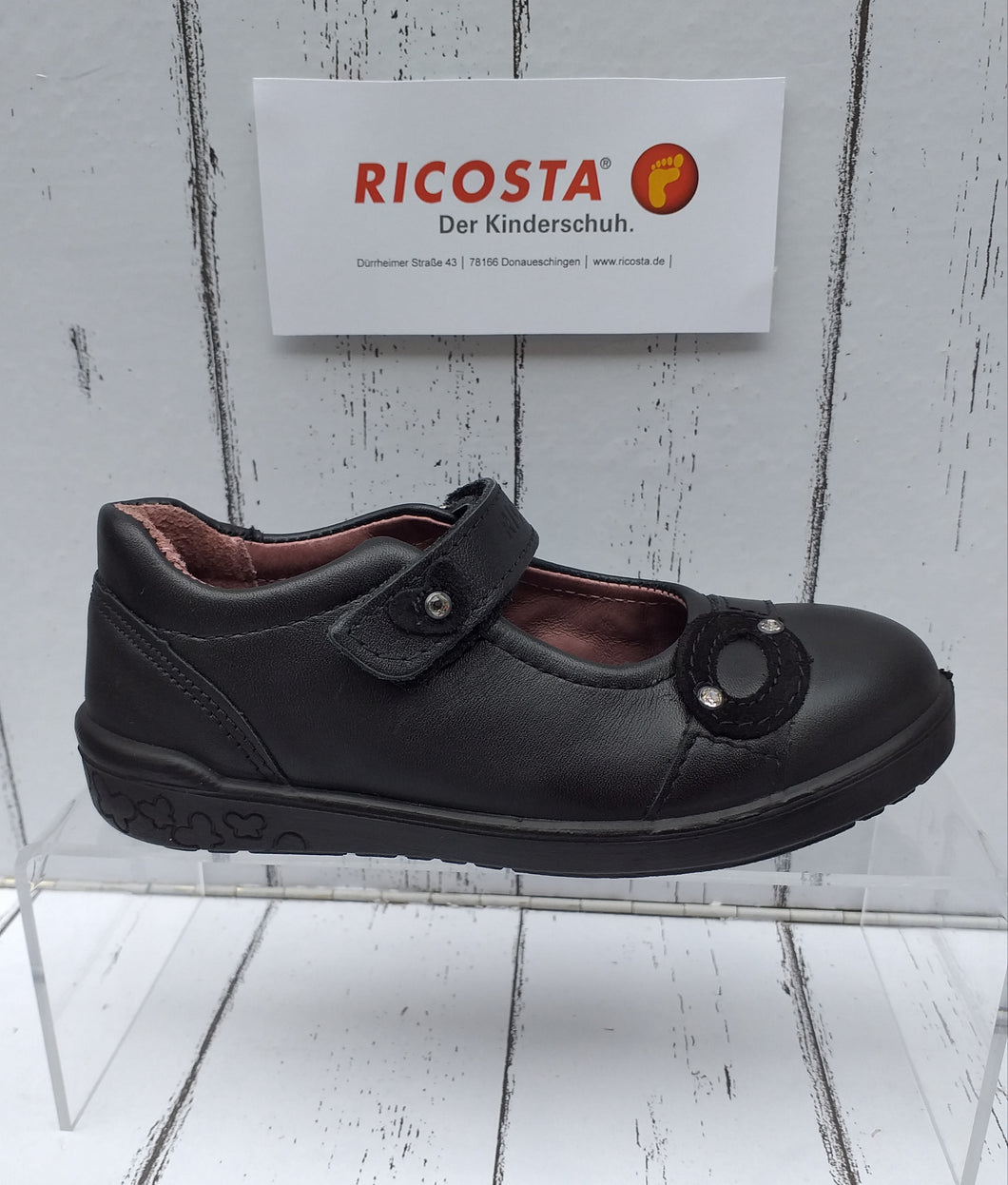 RICOSTA - LILLA - 22900/090 - STRAP SHOE - Black Leather