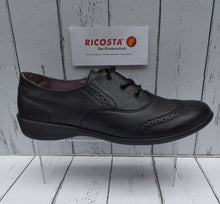 Load image into Gallery viewer, RICOSTA - KATIE - 20600/090 - LACE UP SHOE - Black Leather