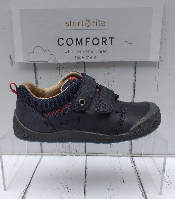 START-RITE - BEETLEBUG - 1286-9 - STRAP SHOE - Navy Leather