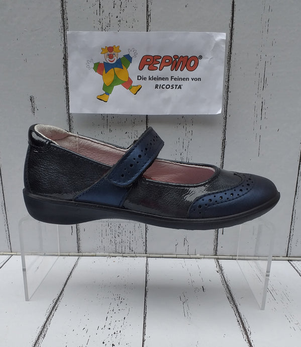 RICOSTA - BECKY - STRAP SHOE - Navy Blue Patent Leather