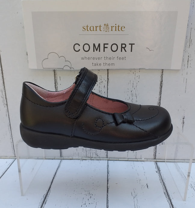 START-RITE - PAPER - 1124-7 - STRAP SHOE - Black Leather