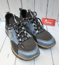 Load image into Gallery viewer, RIEKER - N3253-14 -  SLIP ON TRAINER - Blue Combi