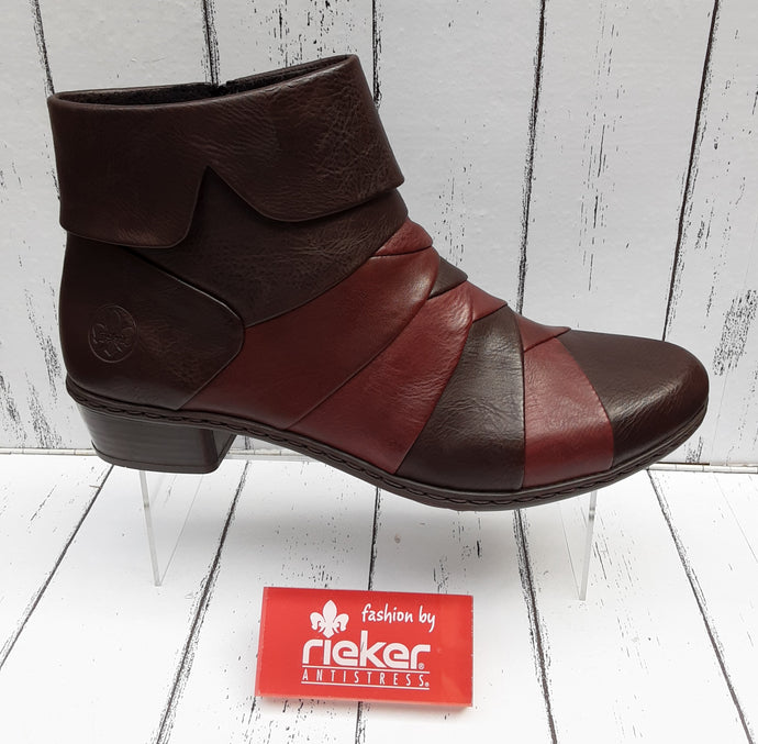 RIEKER - Y0791-26 - ANKLE BOOT - Brown Multi