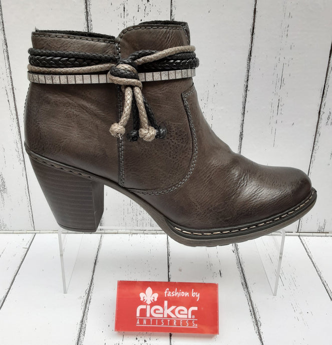 RIEKER - 55298-46 - HEELED BOOT - Grey