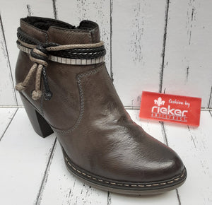 RIEKER - 55298-46 - HEELED BOOT - Grey