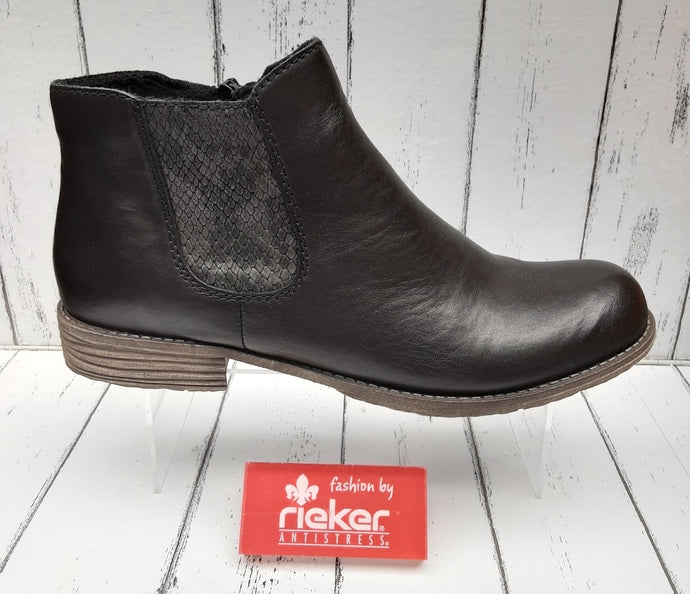 RIEKER - 74786-00 - ANKLE BOOT - Black Combination
