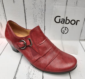 GABOR - 95.414.55 - SHOE BOOT - Leather - Dark Red