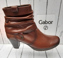Load image into Gallery viewer, GABOR - 96.083.62 - ANKLE BOOTS - Leather - Brown