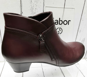 GABOR - 35.634.25 - ANKLE BOOT - Leather - Wine