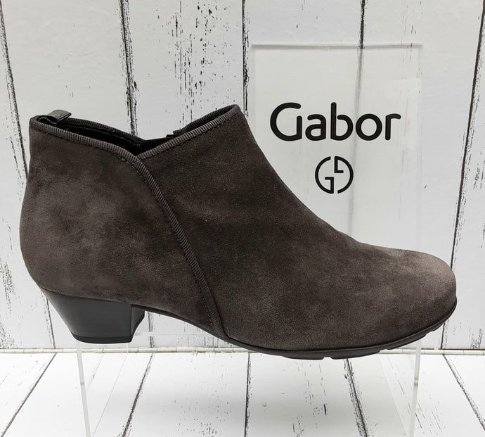 GABOR - 95.633.19 - ANKLE BOOTS - Suede Leather - Grey