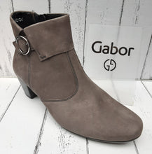 Load image into Gallery viewer, GABOR - 92.823.30 - ANKLE BOOTS - Nubuck Leather - Anthracite Grey