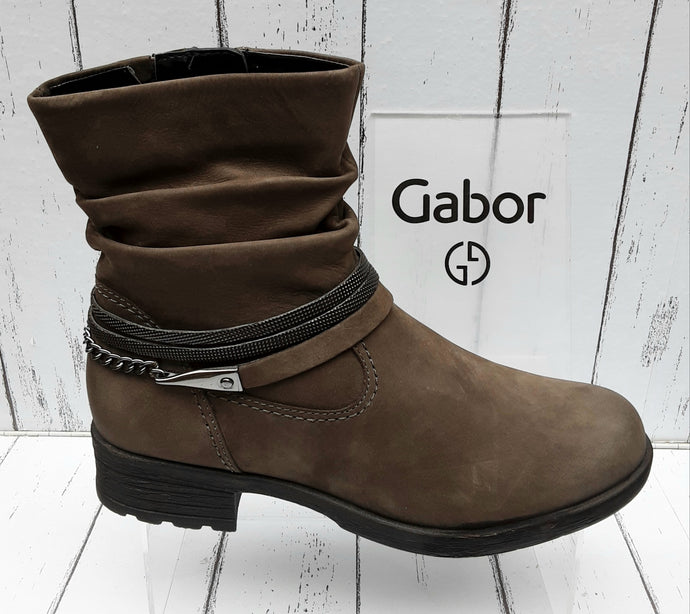 GABOR - 32.781.33 - ANKLE BOOT - Nubuck Leather - Loden (Green)