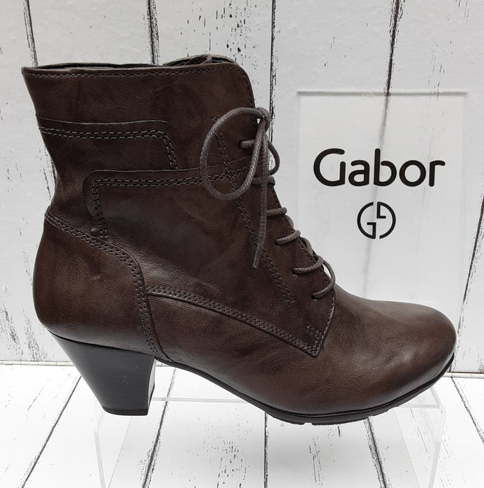 GABOR - 35.644.59 - ANKLE BOOT - Leather - Dark Grey