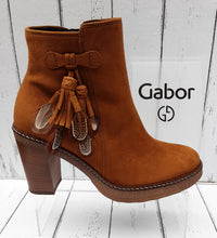 Load image into Gallery viewer, GABOR - 55.720.14 - ANKLE BOOTS - Suede Leather - Copper
