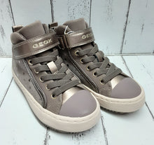 Load image into Gallery viewer, GEOX -  (Medium) - J KALISPERA GIRL18 - Touch Fastening Hi-Top Sneaker - Dark Beige