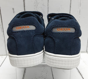 GEOX -  (Medium) - J POSEIDO BOY11 - Touch Fastening Sneaker - Navy/Orange