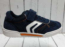 Load image into Gallery viewer, GEOX -  (Medium) - J POSEIDO BOY11 - Touch Fastening Sneaker - Navy/Orange