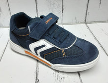 Load image into Gallery viewer, GEOX -  (Medium) - J POSEIDO BOY11 - Touch Fastening Sneaker - Navy/Orange